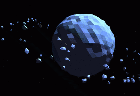 HTML5 Canvas 3D星球天体自转运行背景动画特效